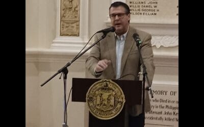 Sullivan Discusses Rain, Encampment, Adoption Day