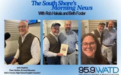 Rob’s Former High School English Teacher Stops By… Poet, Author, & Local Educator John Hopkins!