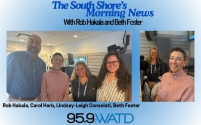 Honoring Marshfield Teacher Nicole Downs with her Colleagues, Lindsay-Leigh Consolati and Carol Herb