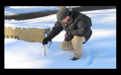 Ye Olde WATD Ruler Takes Measurement Following Weekend Winter Storm