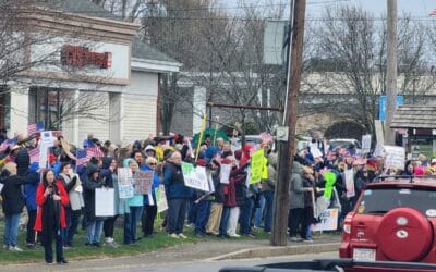 Marshfield Takes Part In Hands Off Rally
