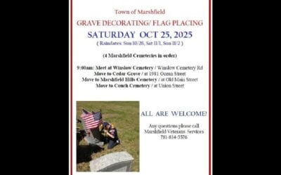 Marshfield To Decorate Veterans’ Graves