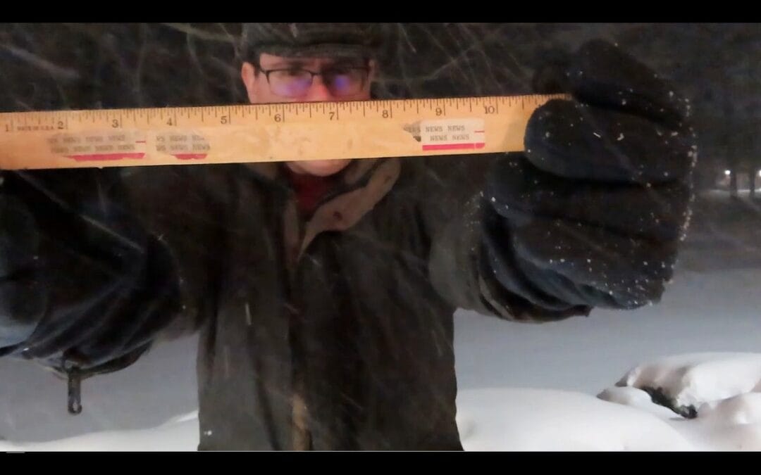 Ye Olde WATD Ruler Takes Snow Measurement On January 25th