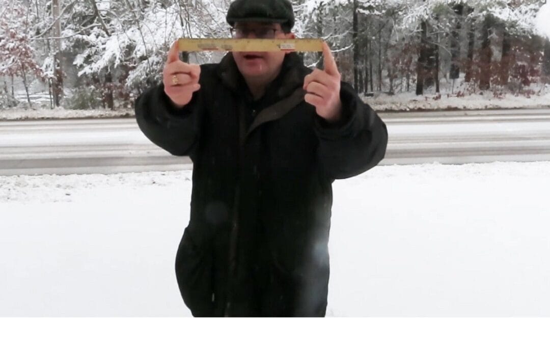 Ye Olde WATD Ruler Takes Its First Snow Measurement Of 2026