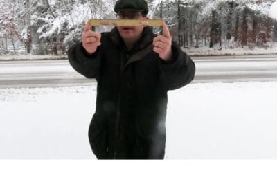 Ye Olde WATD Ruler Takes Its First Snow Measurement Of 2026