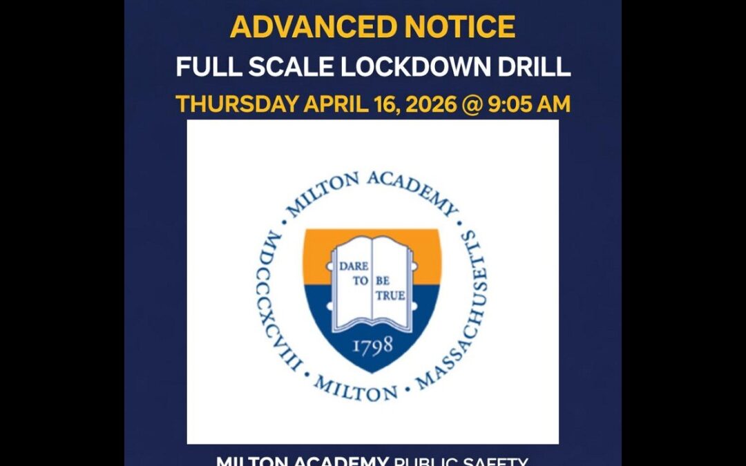 Lockdown Drill At Milton Academy